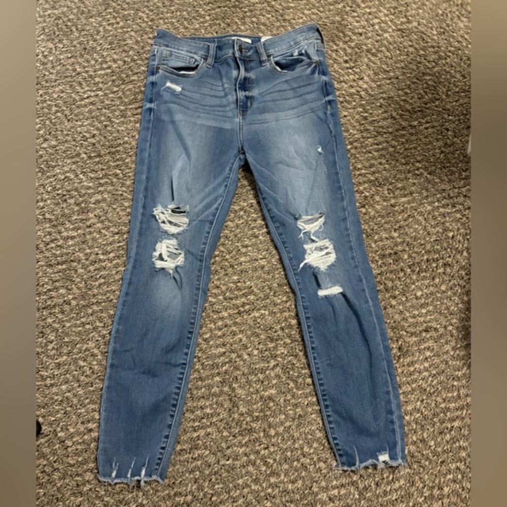 Eunina Hi Rise Skinny Crop Jeans size 9
